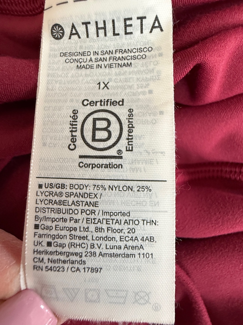 Athleta Transcend Skort Raspberry Pink Ruched Active 1X - Picture 9 of 14